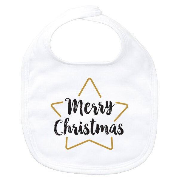 Baby Lätzchen Weihnachtsstern Merry Christmas