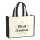 Jutetasche Weihnachtsstern Merry Christmas 21 Liter Black