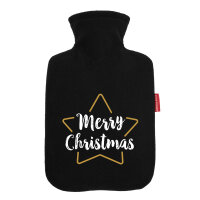 Wärmflasche Weihnachtsstern Merry Christmas