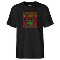 Herren T-Shirt Ugly Christmas All I want is you