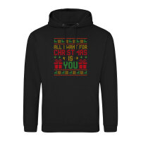 Unisex Hoodie Ugly Christmas All I want is you