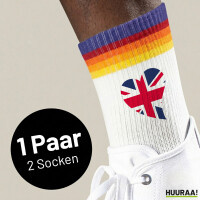 Unisex Socken England Flagge Herz Baumwolle