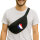 Bauchtasche Frankreich Flagge Herz 2,5 Liter Black