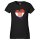 Damen T-Shirt Kroatien Flagge Herz