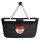 Einkaufskorb faltbar Kroatien Flagge Herz 20 Liter Black