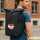 Kurierrucksack Kroatien Flagge Herz 30-44 Liter Black Melange