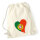 Turnbeutel Portugal Flagge Herz 12 Liter