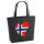 Filz Shopper Norwegen Flagge Herz 22 Liter