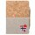 Notizbuch A5 Norwegen Flagge Herz 80 Blatt inkl. Kugelschreiber