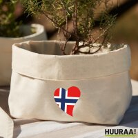 Organizer Norwegen Flagge Herz