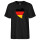 Herren T-Shirt Deutschland Flagge Herz