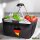 Einkaufskorb faltbar Deutschland Flagge Herz 20 Liter Black