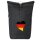 Kurierrucksack Deutschland Flagge Herz 30-44 Liter Black Melange