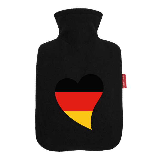 Wärmflasche Deutschland Flagge Herz