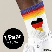 Unisex Socken Deutschland Flagge Herz Baumwolle