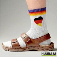 Unisex Socken Deutschland Flagge Herz Baumwolle