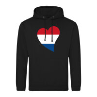 Unisex Hoodie Niederlande Flagge Herz