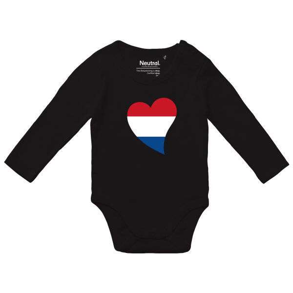 Baby Body Niederlande Flagge Herz