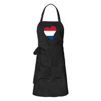Schürze Niederlande Flagge Herz mit Taschen