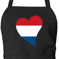Schürze Niederlande Flagge Herz mit Taschen