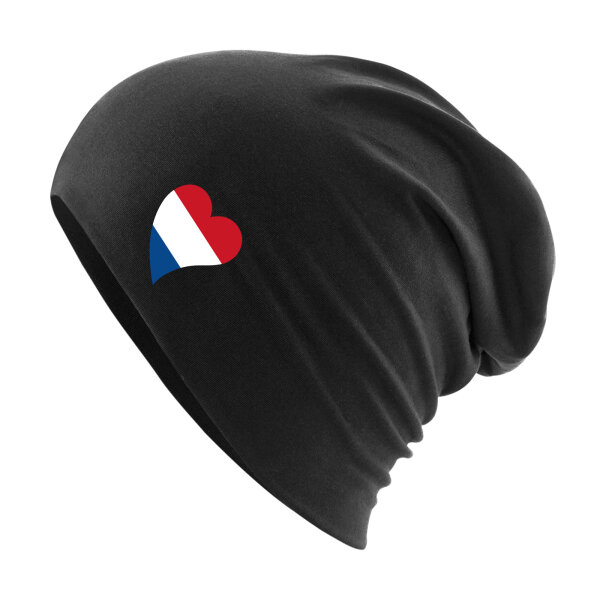 Beanie Niederlande Flagge Herz