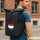 Kurierrucksack Niederlande Flagge Herz 30-44 Liter Black Melange