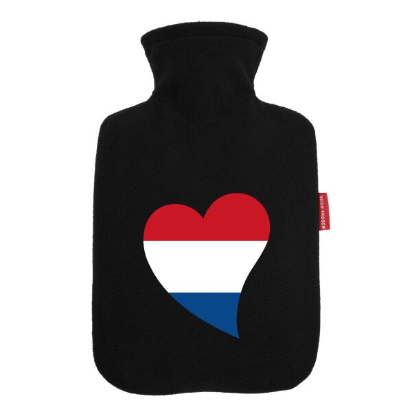 Wärmflasche Niederlande Flagge Herz