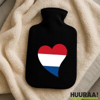 Wärmflasche Niederlande Flagge Herz