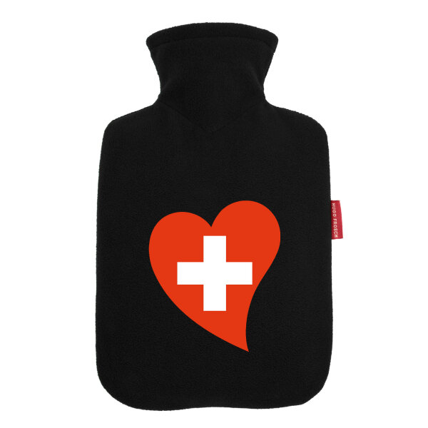Wärmflasche Schweiz Flagge Herz