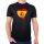Herren T-Shirt Spanien Flagge Herz