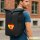 Kurierrucksack Spanien Flagge Herz 30-44 Liter Black Melange