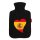 Wärmflasche Spanien Flagge Herz