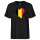 Herren T-Shirt Belgien Flagge Herz