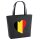 Filzshopper Belgien Flagge Herz, 22 Liter