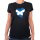 Damen T-Shirt Schottland Flagge Herz