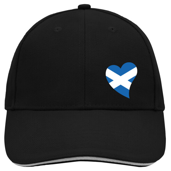 Kappe Schottland Flagge Herz