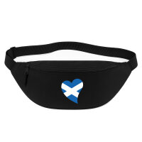 Bauchtasche Schottland Flagge Herz 2,5 Liter Black