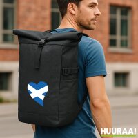 Kurierrucksack Schottland Flagge Herz 30-44 Liter Black...
