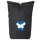 Kurierrucksack Schottland Flagge Herz 30-44 Liter Black Melange
