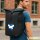 Kurierrucksack Schottland Flagge Herz 30-44 Liter Black Melange