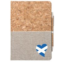 Notizbuch A5 Schottland Flagge Herz 80 Blatt inkl....