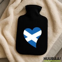 Wärmflasche Schottland Flagge Herz