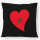 Kissen Marokko Flagge Herz 40x40cm