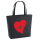 Filz Shopper Marokko Flagge Herz 22 Liter