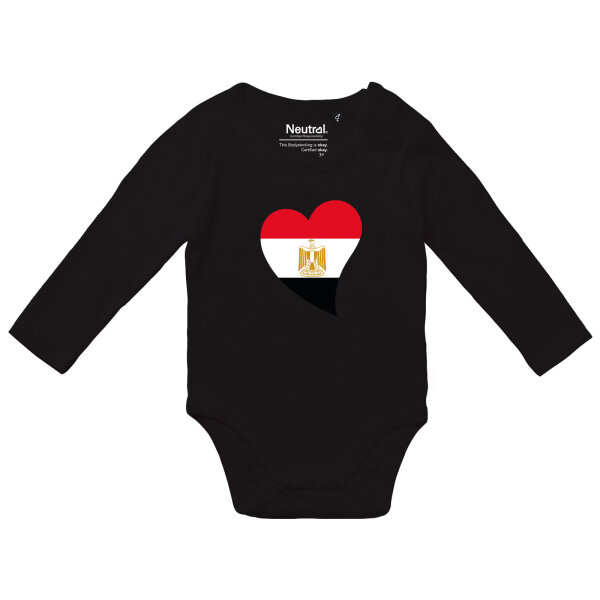 Baby Body Ägypten Flagge Herz