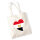 Jutebeutel Ägypten Flagge Herz 10 Liter