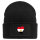 Beanie mit Patch Ägypten Flagge Herz Black