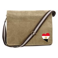 Umhängetasche Ägypten Flagge Herz 14 Liter