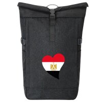 Kurierrucksack Ägypten Flagge Herz 30-44 Liter Black...
