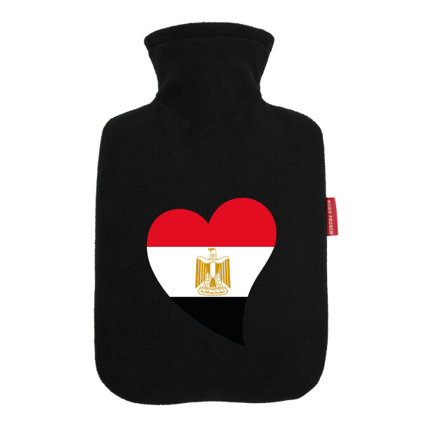 Wärmflasche Ägypten Flagge Herz